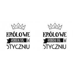 Kubek Królowe urodzone w styczniu